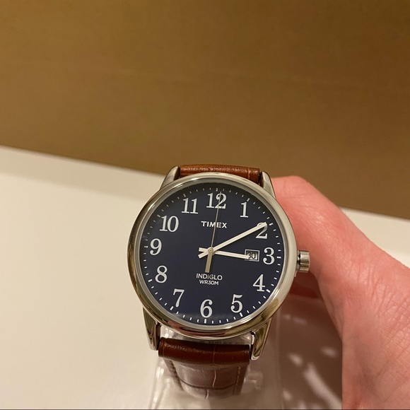 Timex Easy Reader 38mm Leather Strap Watch - Picture 8 of 14